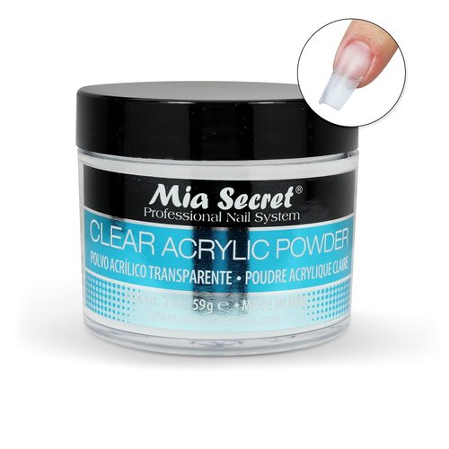 Mia Secret Clear Acrylic Powder - Professional Quality Nail Enhancement | 1oz Size