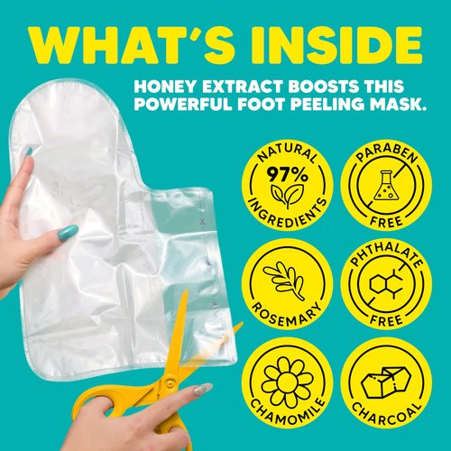 Onyx Professional Foot Peel Mask Callus Remover, 2 pack - Dead Skin Remover, Foot Exfoliator, Cracked Heel Repait, Peeling Callus Removing Foot Mask Pedicure Kit For Smooth Soft Healthy Feet