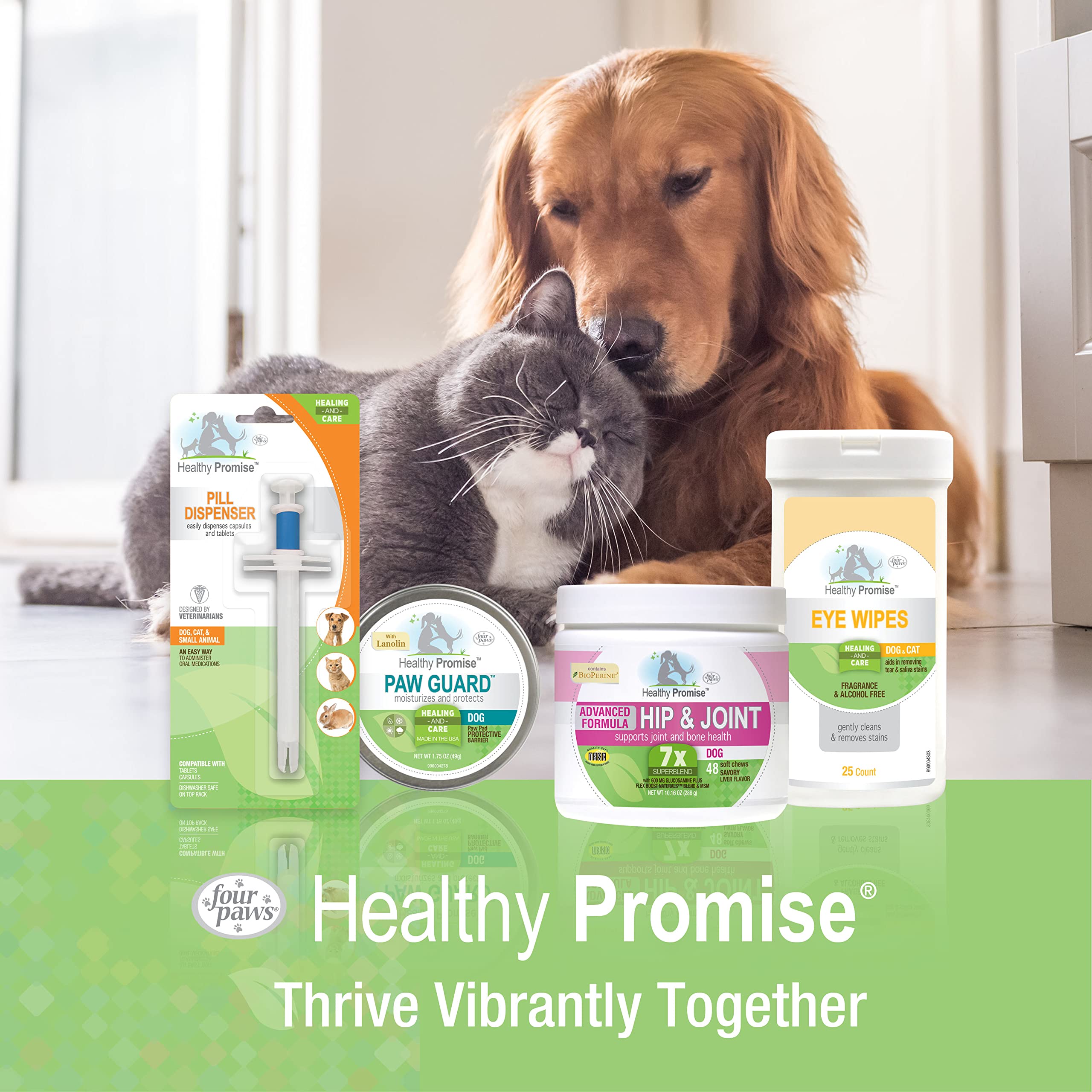 Four Paws Healthy Promise Quick Action Blood Stopper Styptic Gel for Dogs & Cats, 1.16 oz.