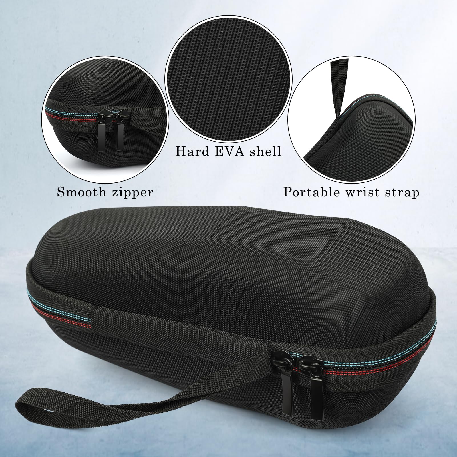 SyuCeia Braun Series 9 pro travel case - Hard EVA Protective Holder for Series 3/5/6/7/8/9 Pro+ & All Models (Fits 3s, 5s, 7s, 8s, 9s)-Water-Resistant Men's Electric Razor Storage Pouch