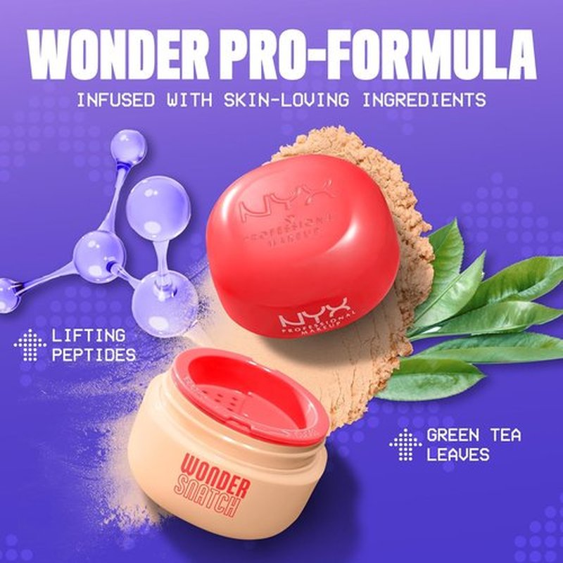 NYX PROFESSIONAL MAKEUP Wonder Snatch Setting Powder - Lifting Loose Powder for 16HR Wear | Peach Posse