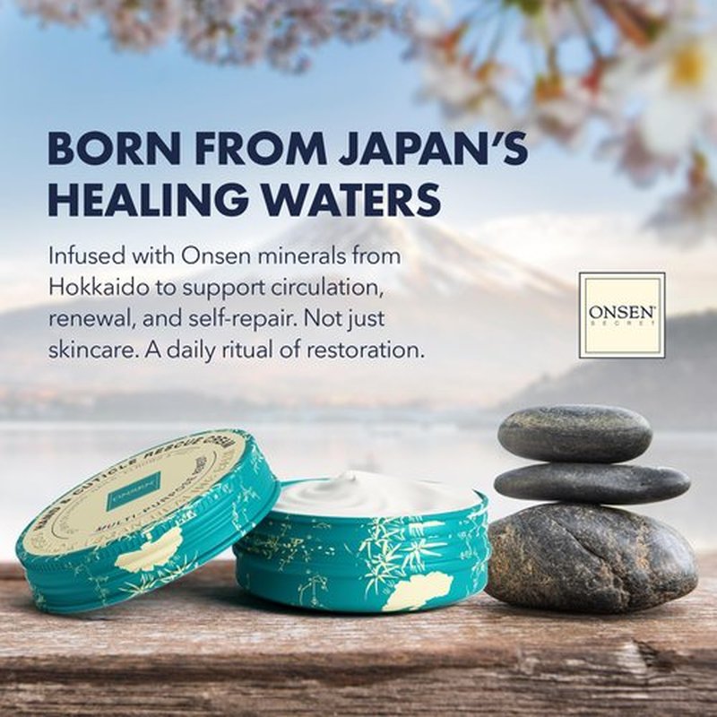 Onsen Nail & Cuticle Rescue Kit | Conditioner Serum, Repair Oil & Cuticle Balm - Tsubaki, Shea Butter, Jojoba | Strengthens Nails, Softens Cuticles, Hydrates Skin - Nail & Cuticle Rescue Kit