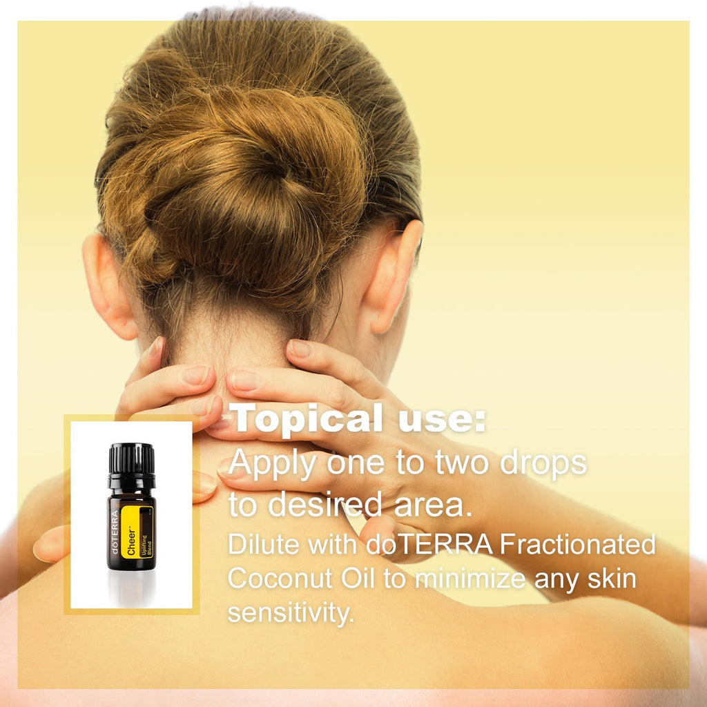 doTERRA Cheer Essential Oil Uplifting Blend - 5 mL, Promotes Optimism and Happiness, Counteracts Negative Emotions