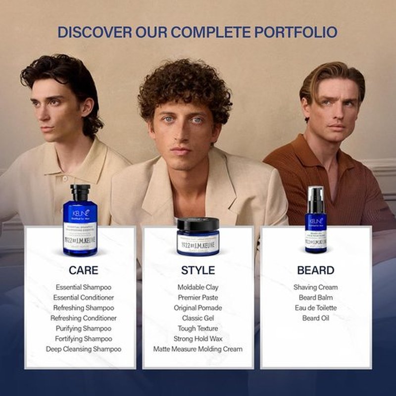1922 by J.M. Keune Essential Conditioner - Moisturizing & Strengthening for Men, 8.5 Fl Oz