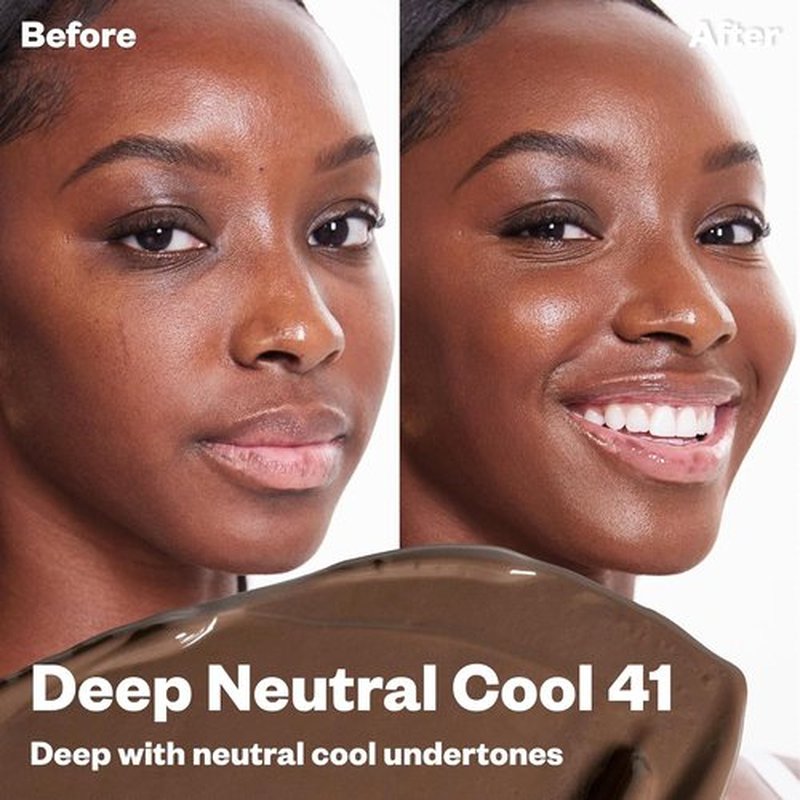 Kosas BB Burst Tinted Face Gel Cream - Hydrates, Smoothes Skin & Supports Collagen - Deep Neutral Cool 41 (1 Oz/30 ML)