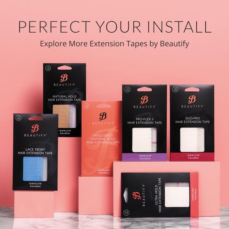 Beautify No-Shine Hair Extension Tape Tabs, Double Sided Replacement Tape for Tape in Hair Extensions Human Hair, Shine-Free Strong Hold Extension Tabs for Secure Bonding and Maintenance, 120 Pieces