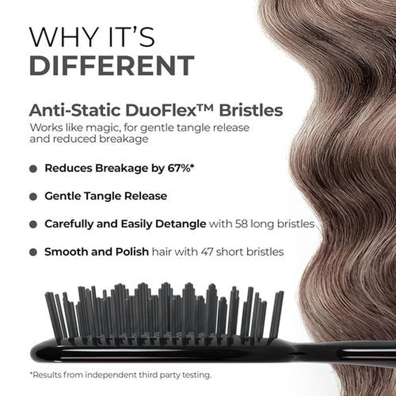 FHI Heat UNbrush Detangling Brush - Pain-Free Brushing for All Hair Types | Lightweight, Anti-Static Bristles