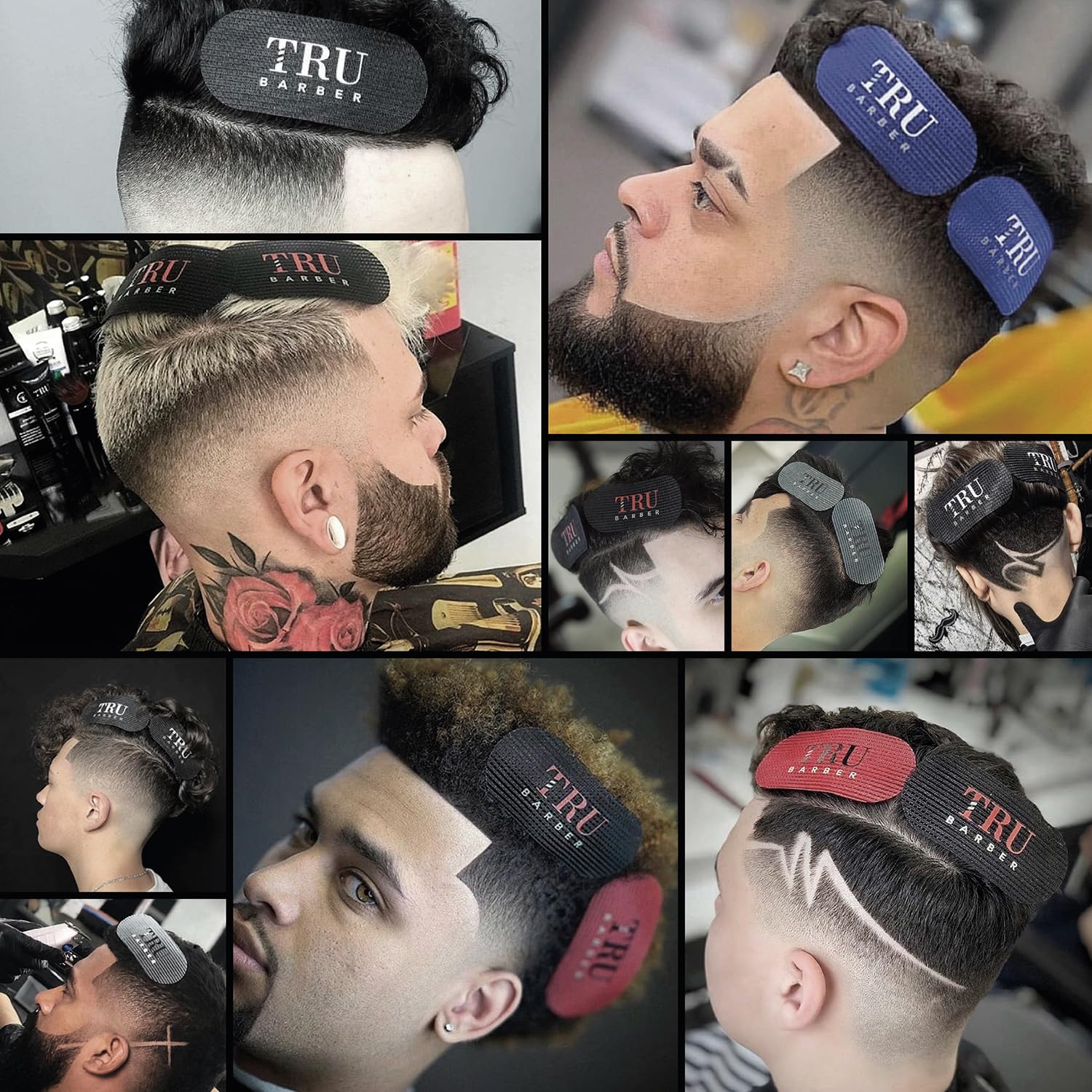 TRU BARBER Hair Grippers 6 Piece Hair Clips for Men and Women - Salon and Barbers, Hair Clips for Styling, Hair Grip Hairdressing Clips