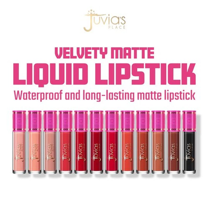 Juvia's Place Velvety Matte Liquid Lipstick Caramel - Hydrating, Long-Wearing, Velvety Soft & Feather Light - Hyperpigmented Creamy Matte Lipstick for Women