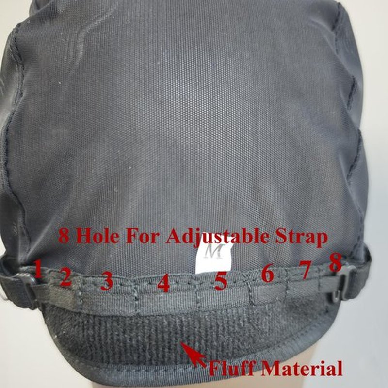 5Pcs/lot Wig Cap for Making Wigs With Adjustable Strap And Hair Weaving Stretch Adjustable Glueless Wig Cap Black Dome Cap For Wig