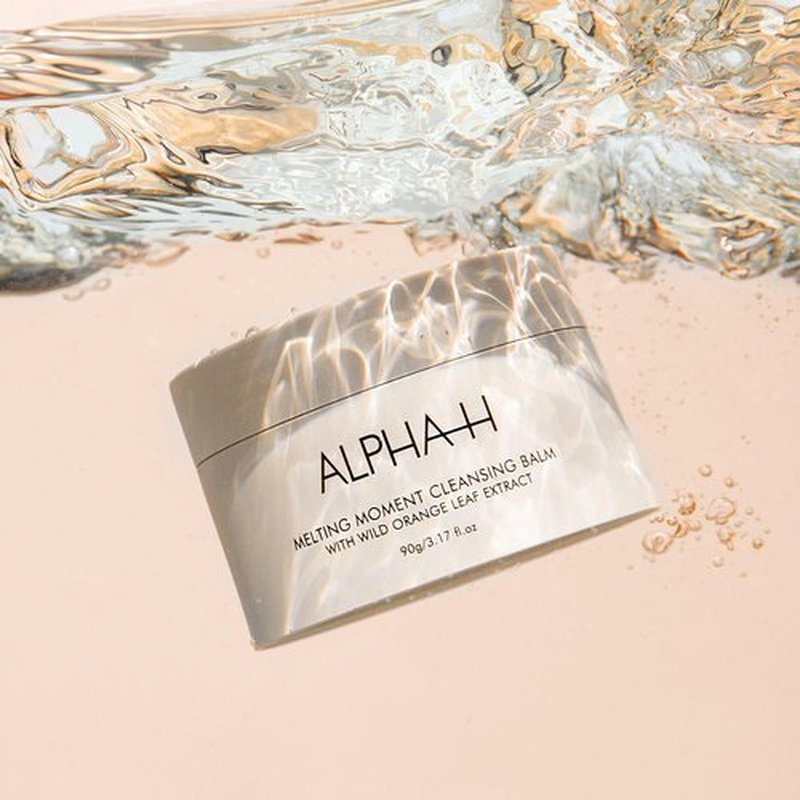 Alpha-H Melting Moment Cleansing Balm For Your Face - Removes SPF, Dirt & Pollution - Nourishing Balm To Oil For All Skin Types - Vegan & Pregnancy Safe Makeup Remover