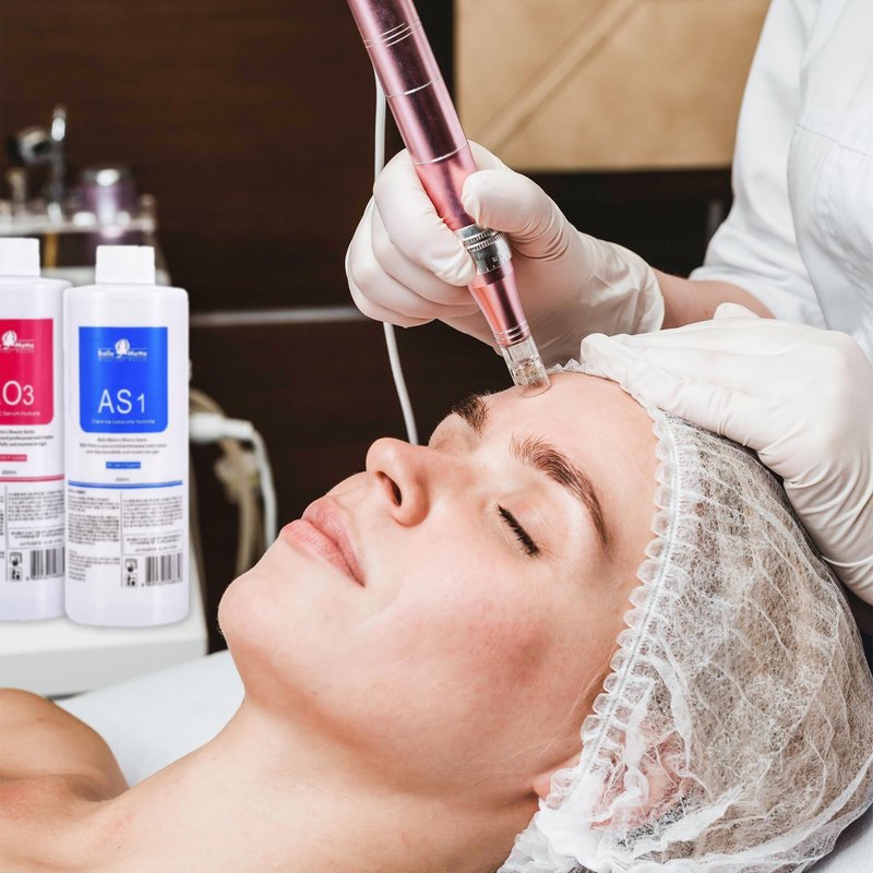 YMEYFAN AS1 Hydrate Solution for Facial Machine Hydrogen Oxygen Professional, AS1 SA2 AO3 Aqua Peeling Solution Serums for Hydration Face Cleaning, Face Skin Care, Hydrating, Exfoliate (400ml/3Pcs)