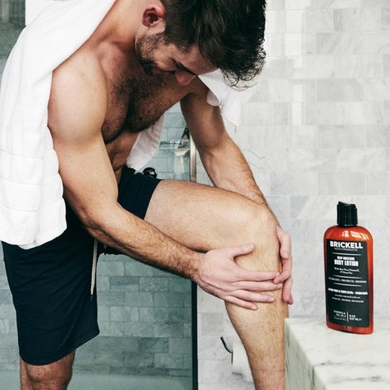 Brickell Men's Deep Moisture Body Lotion - Natural & Organic Hydration for Dry Skin | 8 Ounce Scented