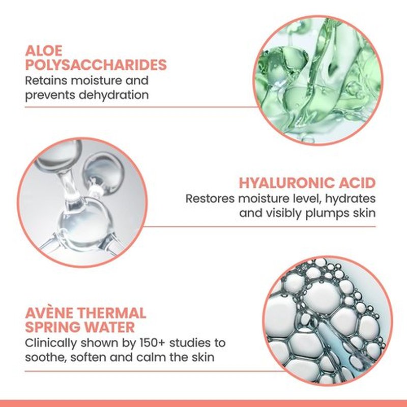 Avène Hydrance Aqua Cream-in-Gel - 24 Hour Hydration & Antioxidant Protection, Lightweight Formula