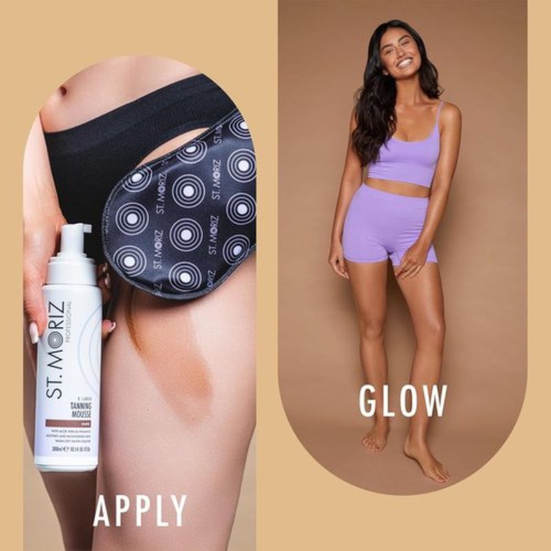 St Moriz Velvet Self Tanning Mitt - Reusable Applicator Glove for Streak-Free Tan - Ideal for All Self Tanner Products - Single Pack