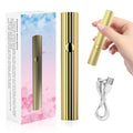ShynyShy Mini UV Light for Gel Nails, Small Nail Cure Light, Flash Cure Lamp for Gel Nails, LED Nail Lamp for Polish, Manicure USB Manicure Dryer for Fast Curing at Salon Home DIY (Gold)