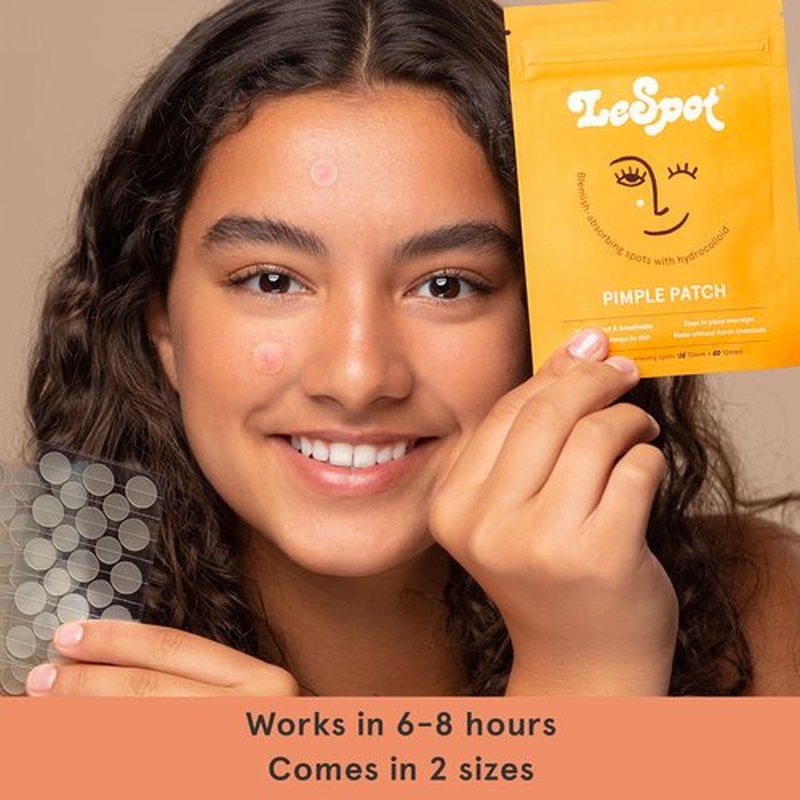 LeSpot Pimple Patches for Face – Effective & Invisible Hydrocolloid Acne Patches for Covering Zits & Blemishes, Zit Patches for Face That Stay in Place, Korean Pimple Patches, 38 Count