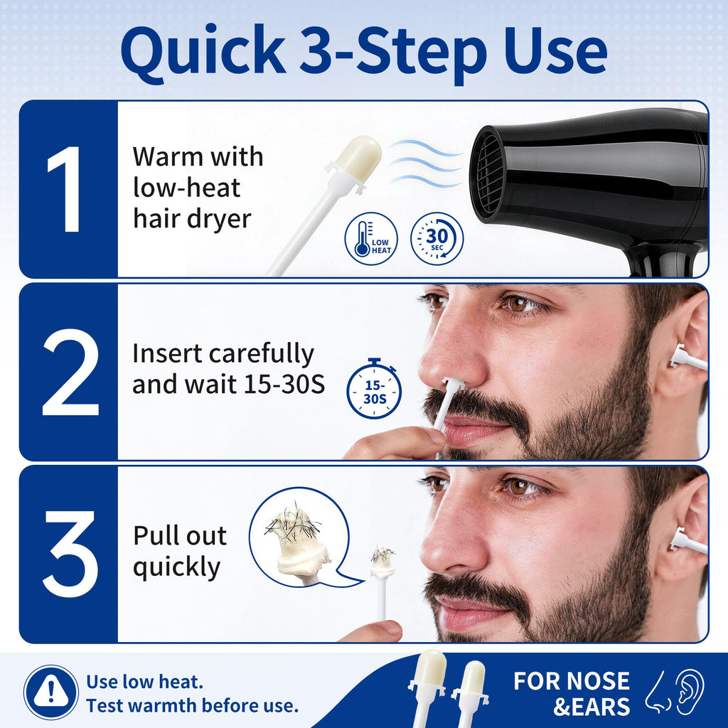Beauty7 Nose Wax, Ready to Use Waxing Sticks- 16 Counts