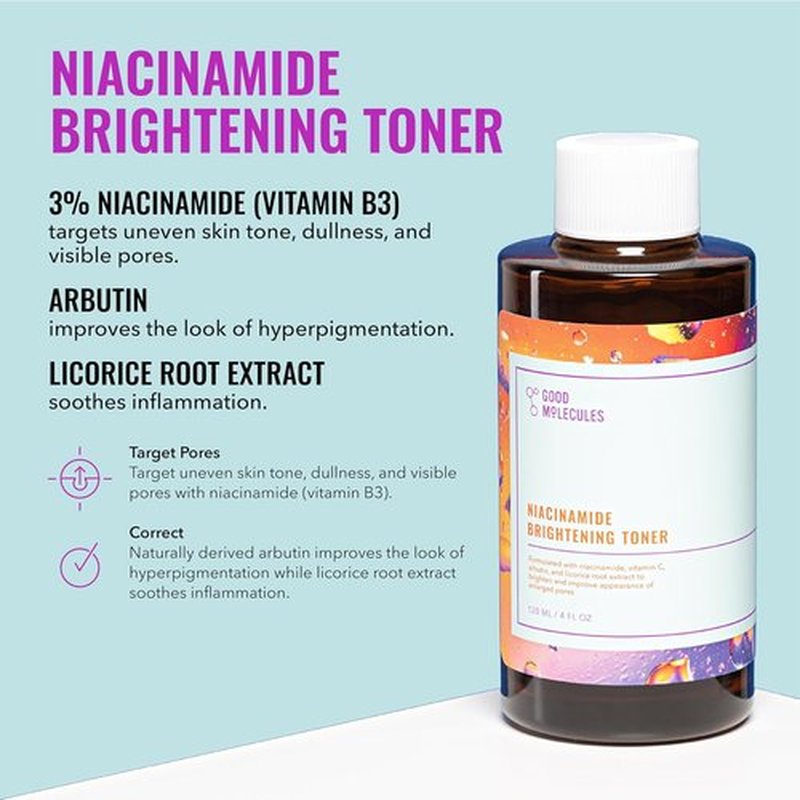 Good Molecules Daily Skincare Routine Set - Hydrating Cleanser, Niacinamide Toner & More | 5 Essential Pieces