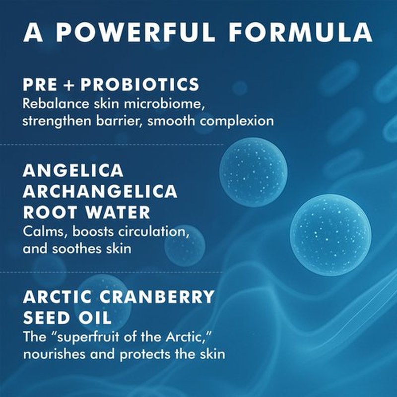 skyn ICELAND Nordic Renewal Pre and Probiotic Face Cream, Supports Skin Microbiome Barrier, Hydration and Radiance. Moisturizer for Dry, Sensitive Skin, 1.6 Fl Oz