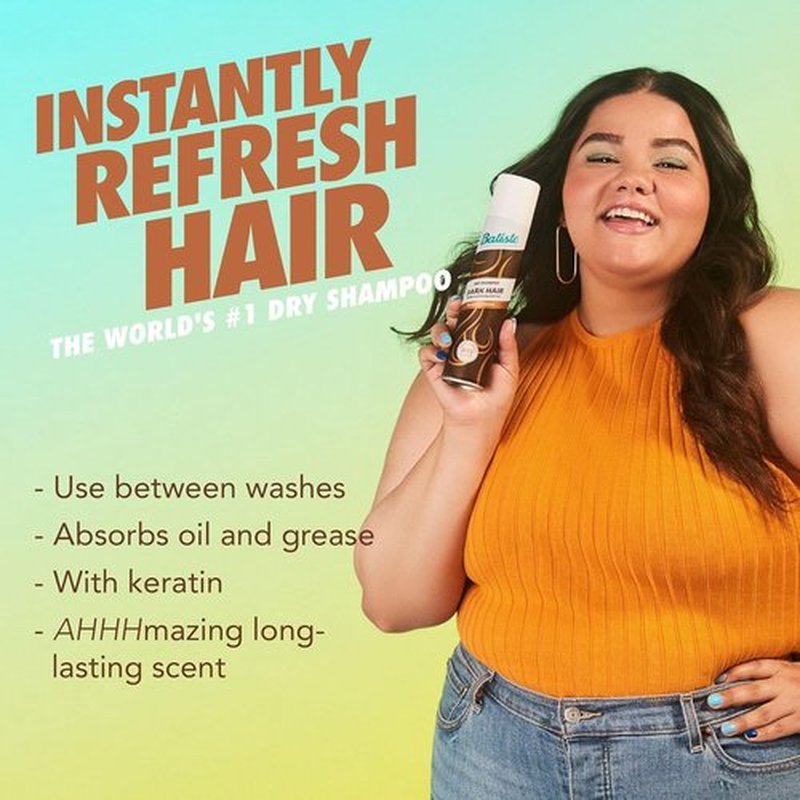 Batiste Dark Dry Shampoo - Waterless Formula for Instant Freshness | 3.81oz, Set of 3