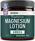 Nighttime Magnesium Lotion with Arnica – Soothing Relief & Relaxation, Highly Concentrated Magnesium for Muscles & Joints – Apply to Legs or Feet Before Bed – Skin-Friendly