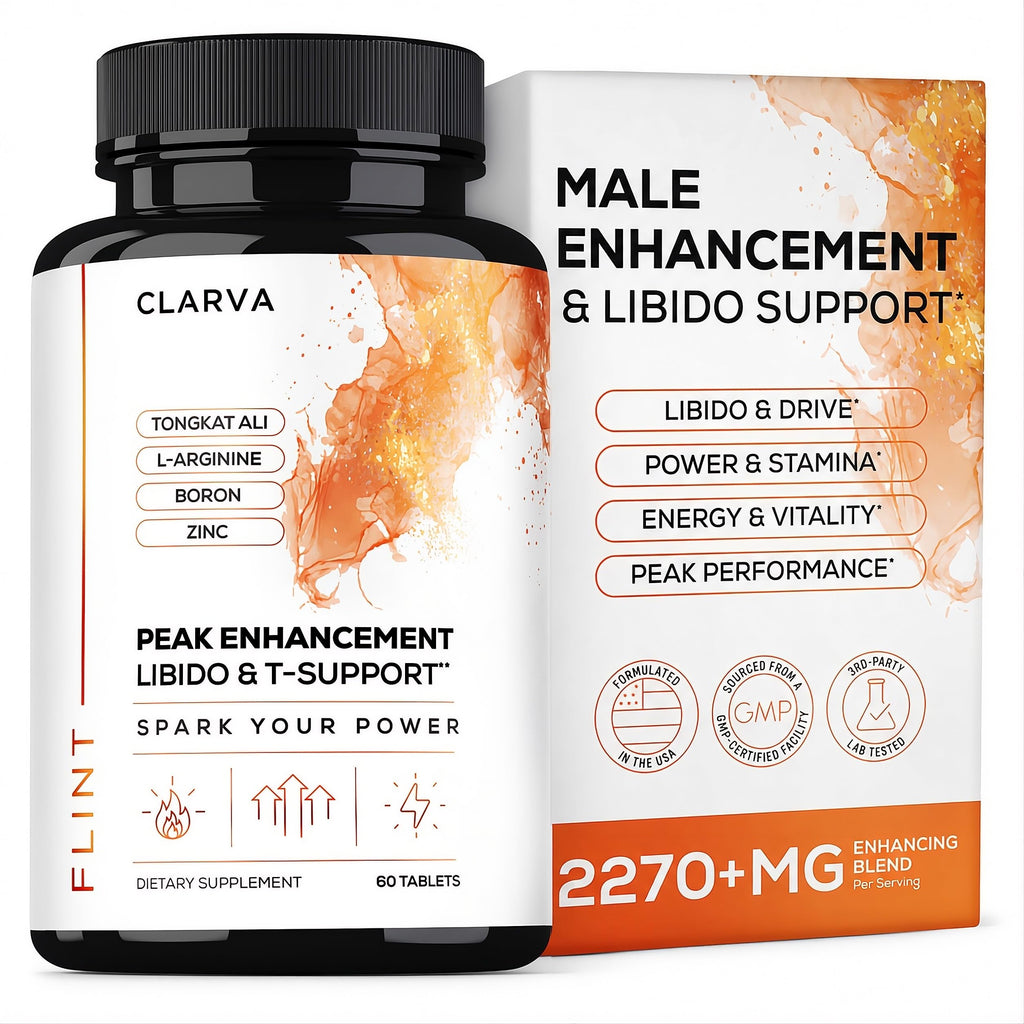Male Enhancing Supplement & Libido Support for Men - Drive, Stamina & Vitality w. Tongkat Ali, Maca, L-Arginine - Testosterone Support - Energy, Performance & Vigor Boost - 3rd Party Tested - 60ct