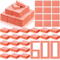 Gisafai 600 Pieces Bulk Mini Nail Buffer Blocks 80/100 Grit Orange 2 Sided Professional Salon Nail File Prior to Application of Polish Buffers for Acrylic Nails