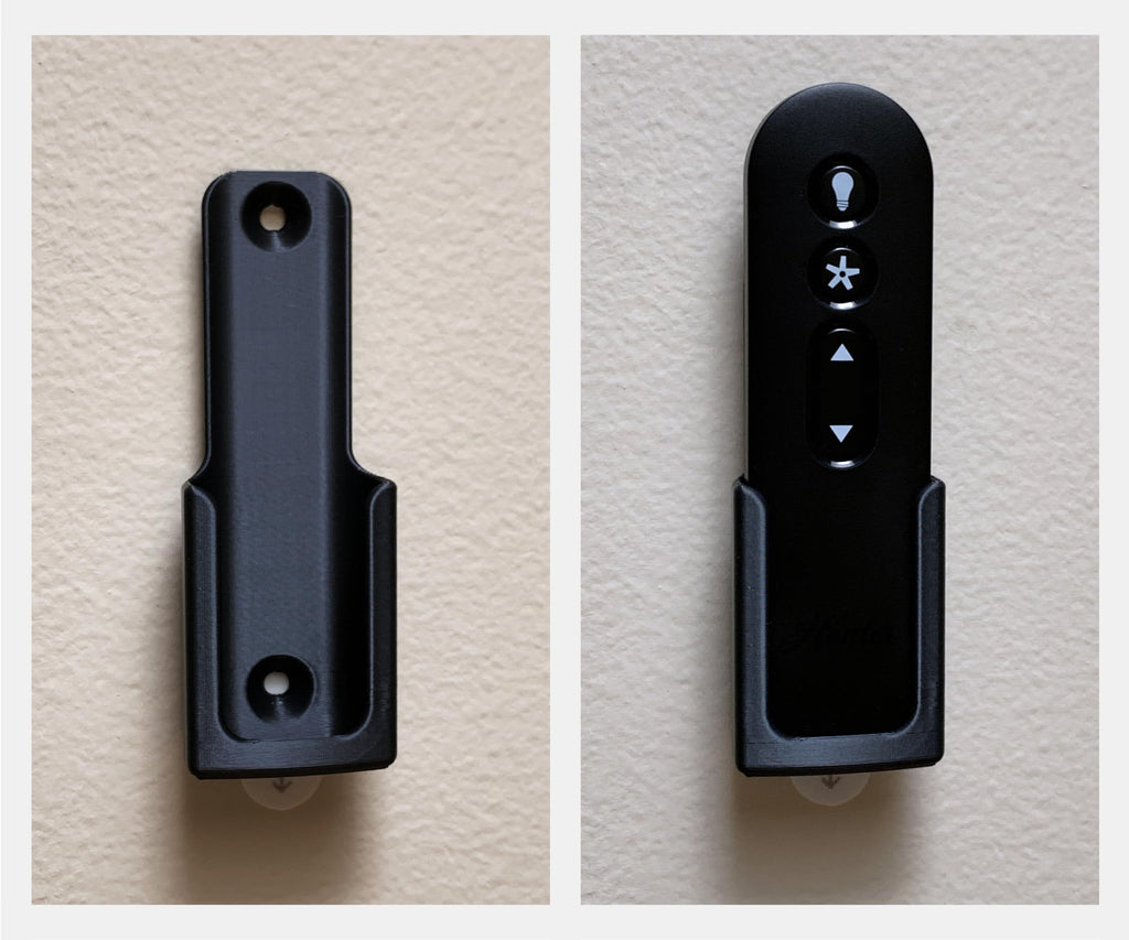 Ceiling Fan Remote Holder Wall Mount Bracket for Hunter K5579 K5580 Ceiling Fan Remote Control (1 Pack Black)