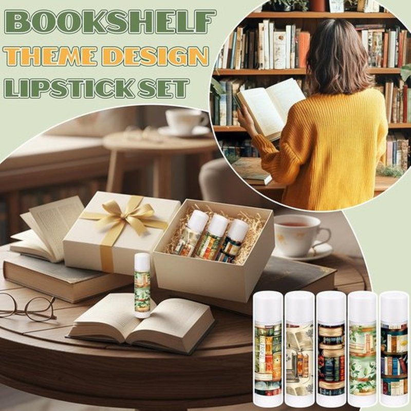 Leelosp Bookish Lip Balms - 25 Pack Gifts for Book Lovers | Ideal for Teachers, Students & Librarians