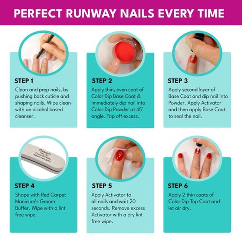Red Carpet Manicure Color Dip Powder – Long-Lasting, Odor-Free Dipping Powder, Vibrant, Chip-Resistant, Easy Application, No UV Light Needed for Home & Professional Use (No Drama Mama, 0.3 Oz)