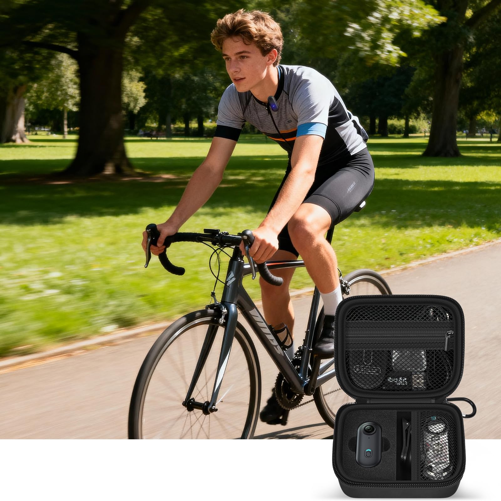 casmilee Hard Mini Body Camera Case for Thumb Action Cam, Box Only