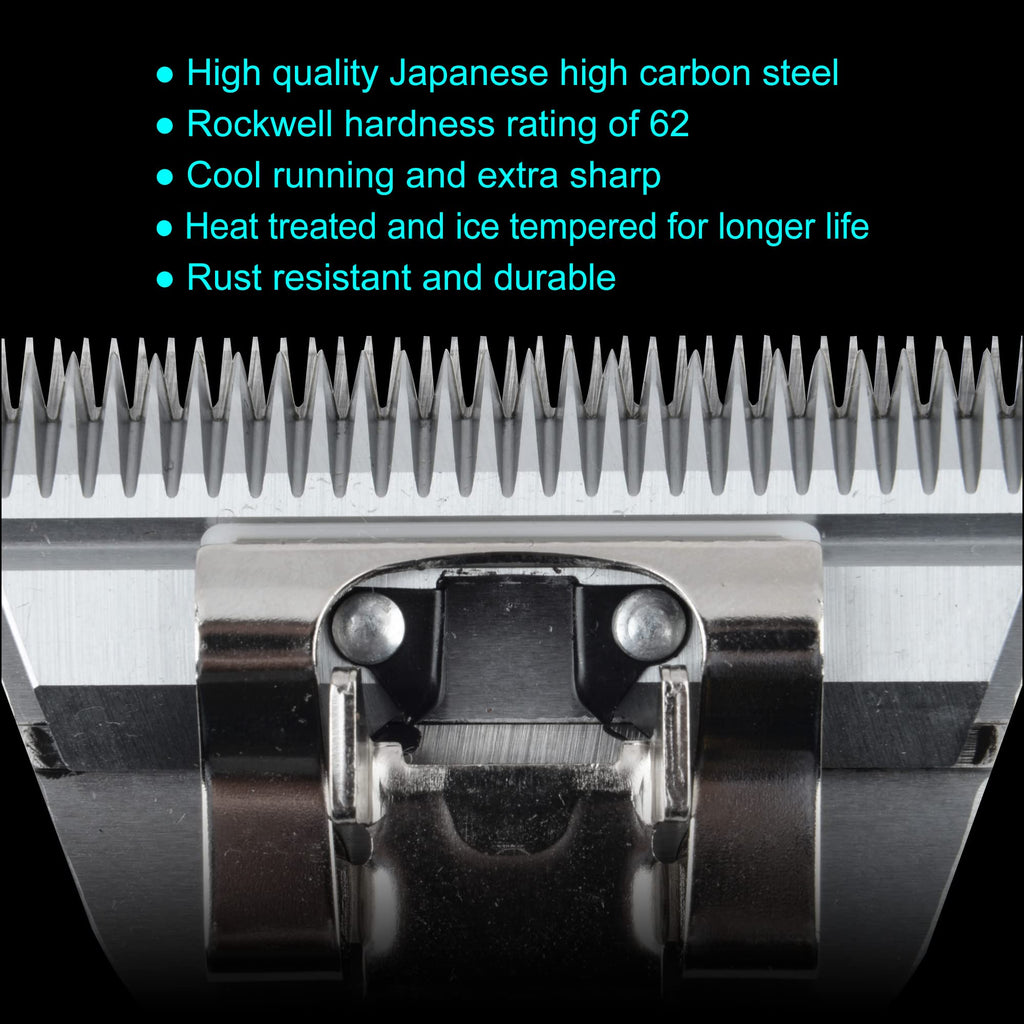 FURZONE Detachable Blade - Size 5FW Wide Blade 1/4", Made of Extra Durable Japanese Steel, Compatible with Most Andis, Oster, Wahl A5 Clippers