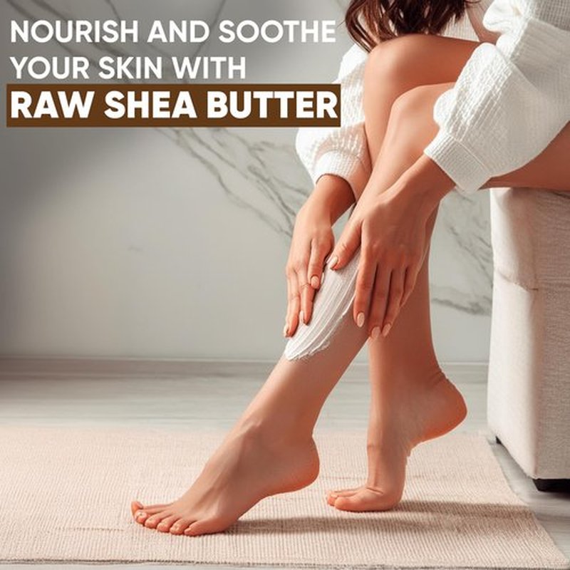 HERBOGANIC Pure Raw African Shea Butter, Organic White Ivory Premium 100% Natural Unrefined Ghana Skin Beauty Care Face Body Hair Scalp Non GMO (5 Lb) (Shea Butter 5 LB)