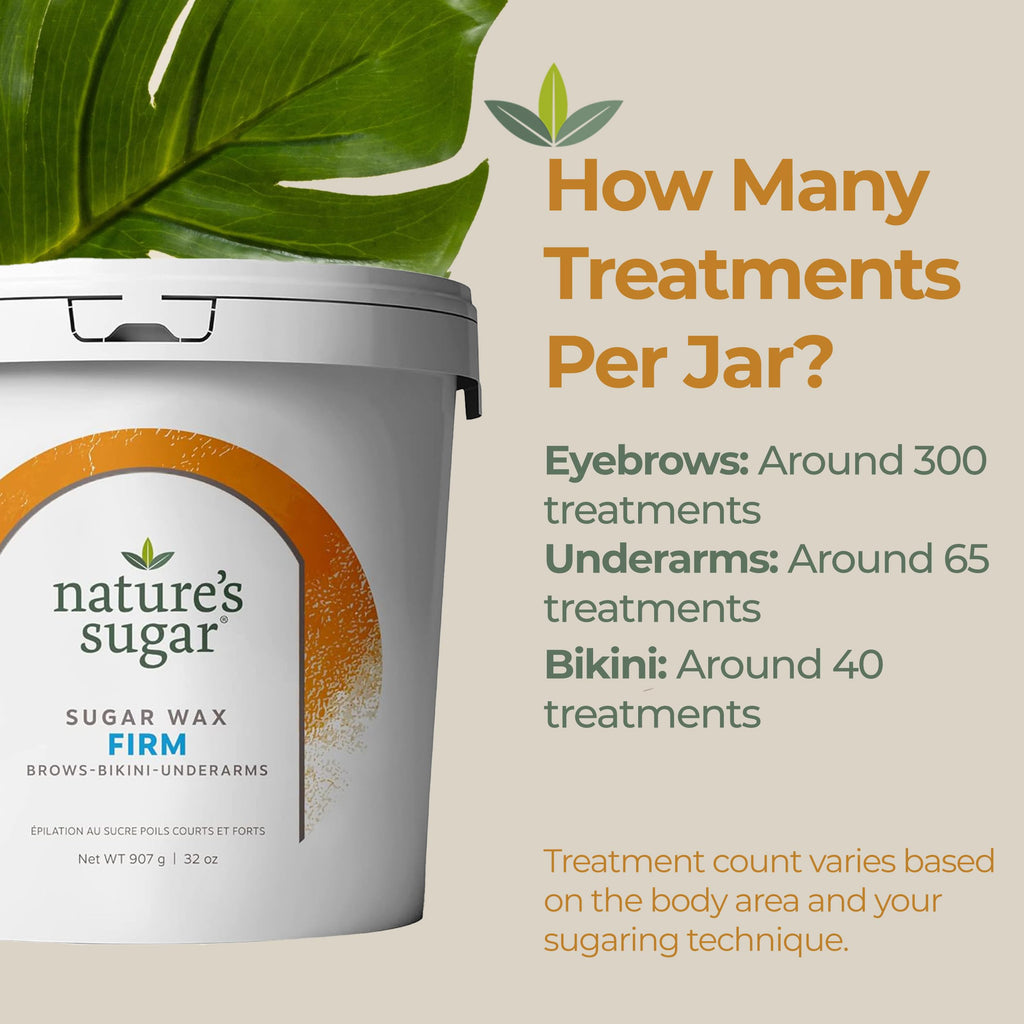 Nature's Sugar - Sugar Wax Firm Paste, Coarse Hair & Brazilian - 32 oz