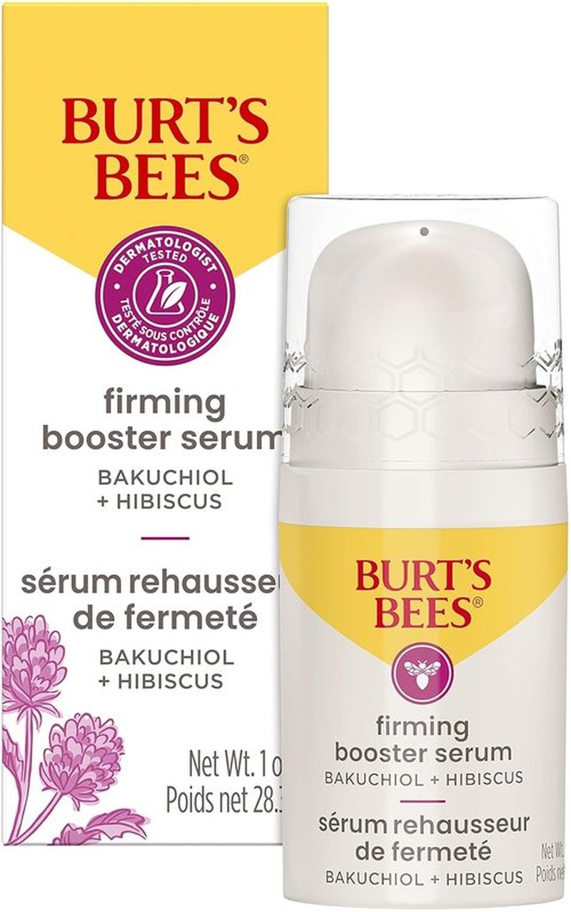 Burt's Bees Firming Collagen Face Serum - Natural Retinol Alternative with Bakuchiol | Anti-Aging Booster (1 oz)