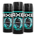 AXE Body Spray - Apollo 48-Hour Freshness | Aluminum-Free, 3 Count, 2.9 oz Each