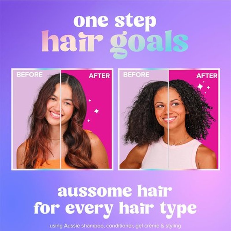 Aussie Ultra Wonder Gel Crème - All-in-One Moisturizing Hold Styler for All Hair Types, 10.1oz