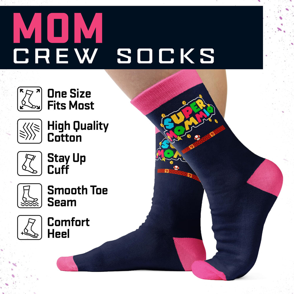 Mothers Day Gifts For Mom - Funny Mom Socks, Unique Present Ideas, Ideal Gift From Daughter Or Son, Thoughtful Day Surprises, Soft Comfortable Socks For Birthdays Or Special Occasions