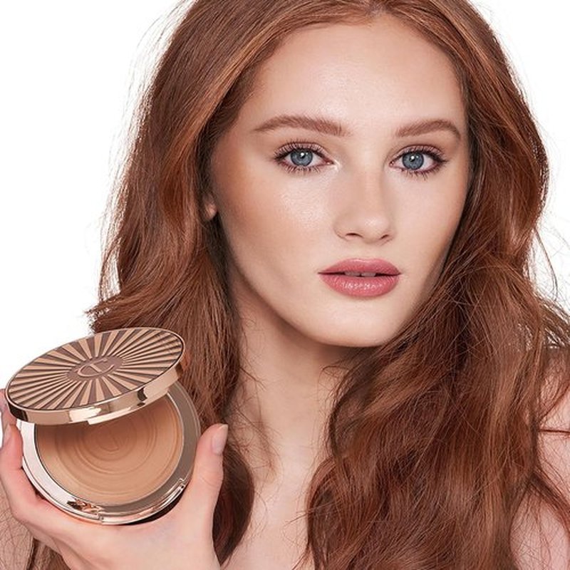 Charlotte Tilbury Face Makeup & Body Cream Bronzer - Hydrating Hyaluronic Acid for a Sun-Kissed Glow | 16Hr Wear, Sweat & Humidity Proof
