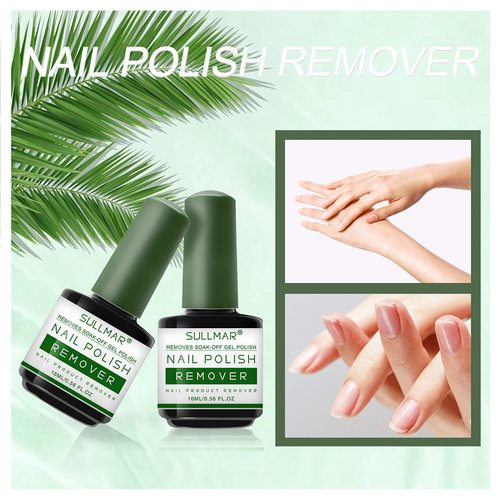 SULLMAR 2pcs Nail Polish Remover Gel Manicure Nail Gel Polish Remover Nail Art Quickly Remove Nail Polish for Nails Remover