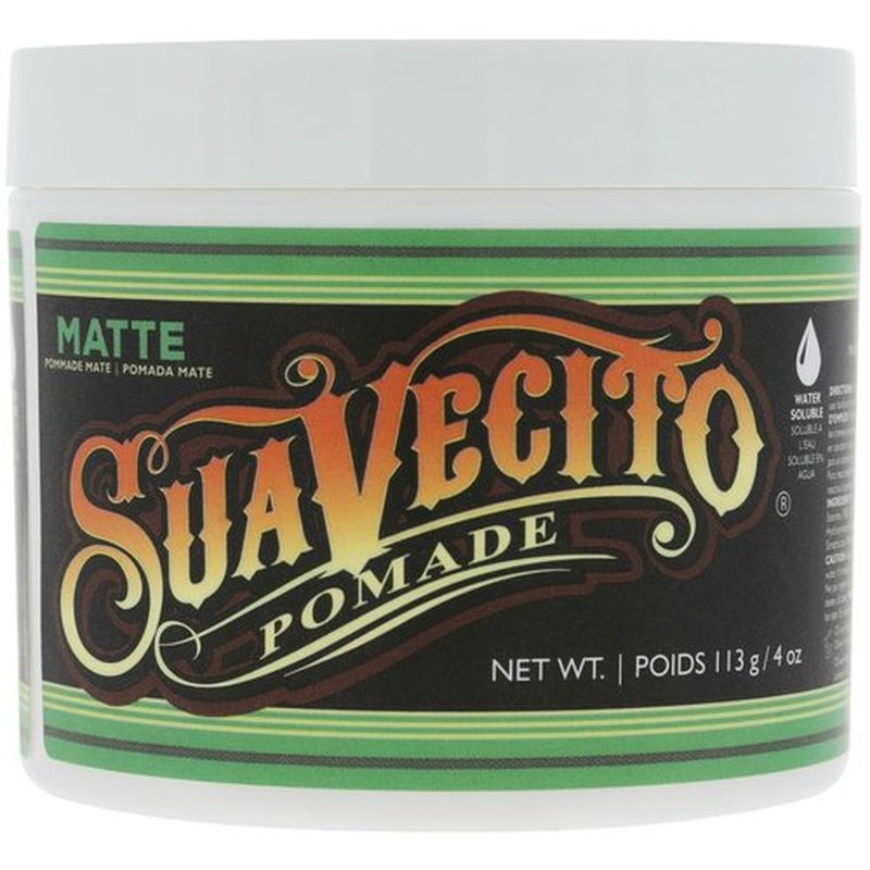 Suavecito Pomade - Matte Formula Hair Pomade for Men | Medium Hold, 4 oz - Natural Texture Finish