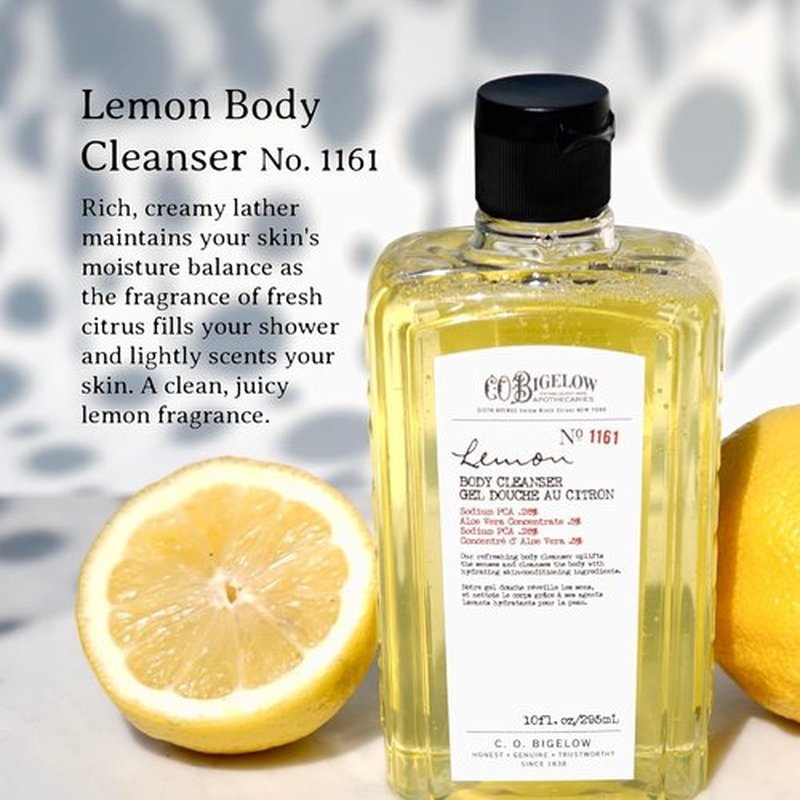 C.O. Bigelow Apothecary Bodycare Gift Set - Lemon Body Wash & Moisturizing Lotion | 10 Fl Oz, Set of 2