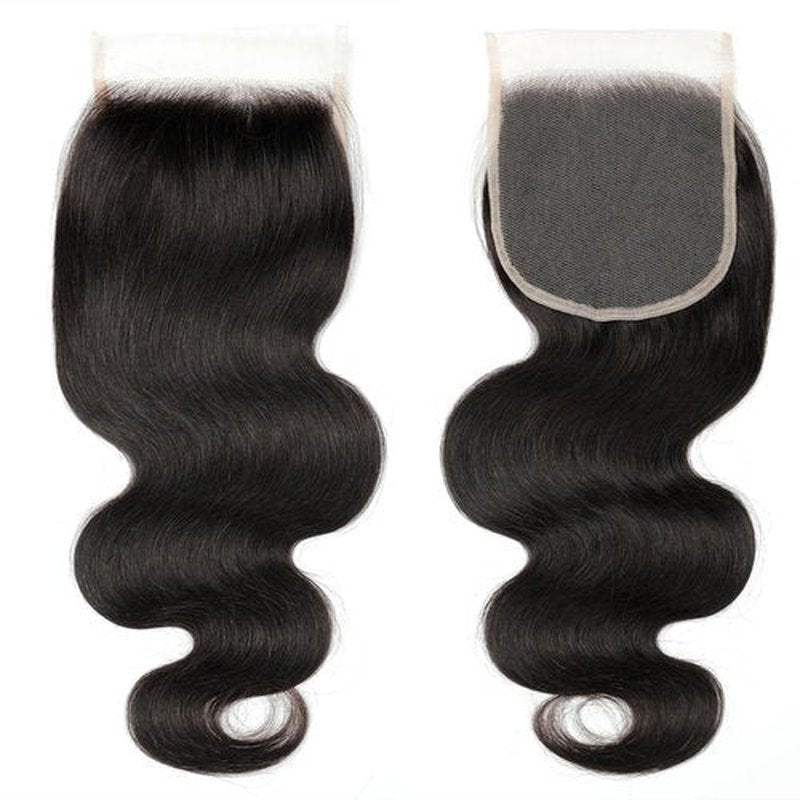 5x5 HD Lace Closure Human Hair Body Wave Transparent HD Lace Closure Human Hair Pre- plucked Natural Hairline (10Inch,Natural Color)