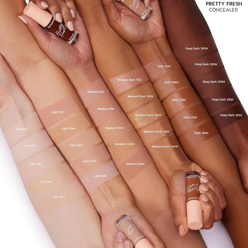 ColourPop Pretty Fresh Creamy Concealer - Full Coverage with Natural Finish - Hydrating Formula with Hyaluronic Acid & Coconut Water - Medium Dark 145W (0.3 oz)