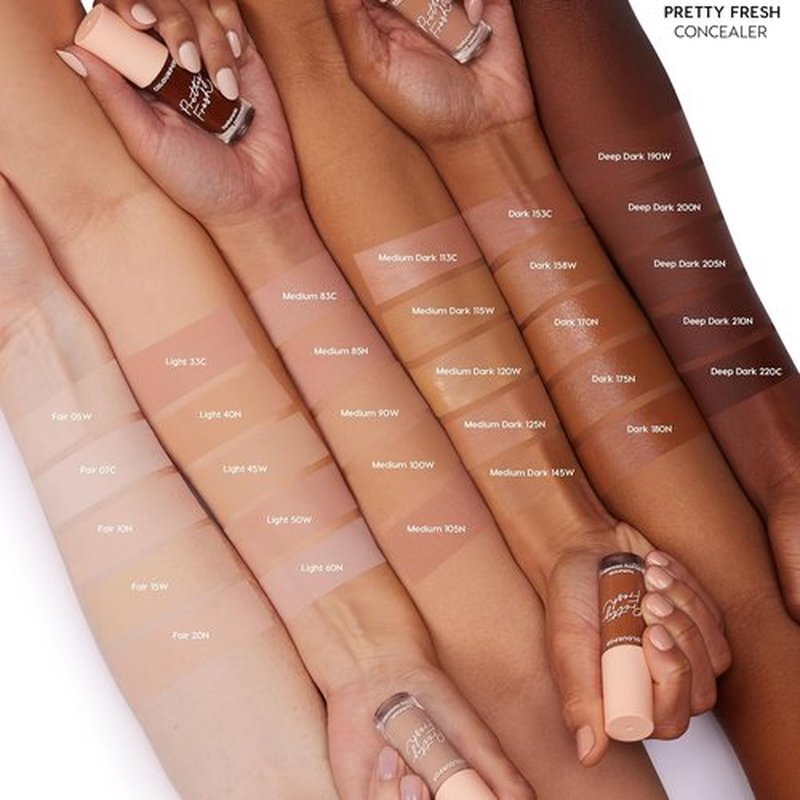 ColourPop Pretty Fresh Creamy Concealer - Full Coverage with Natural Finish - Hydrating Formula with Hyaluronic Acid & Coconut Water - Dark 170N (0.3 oz)