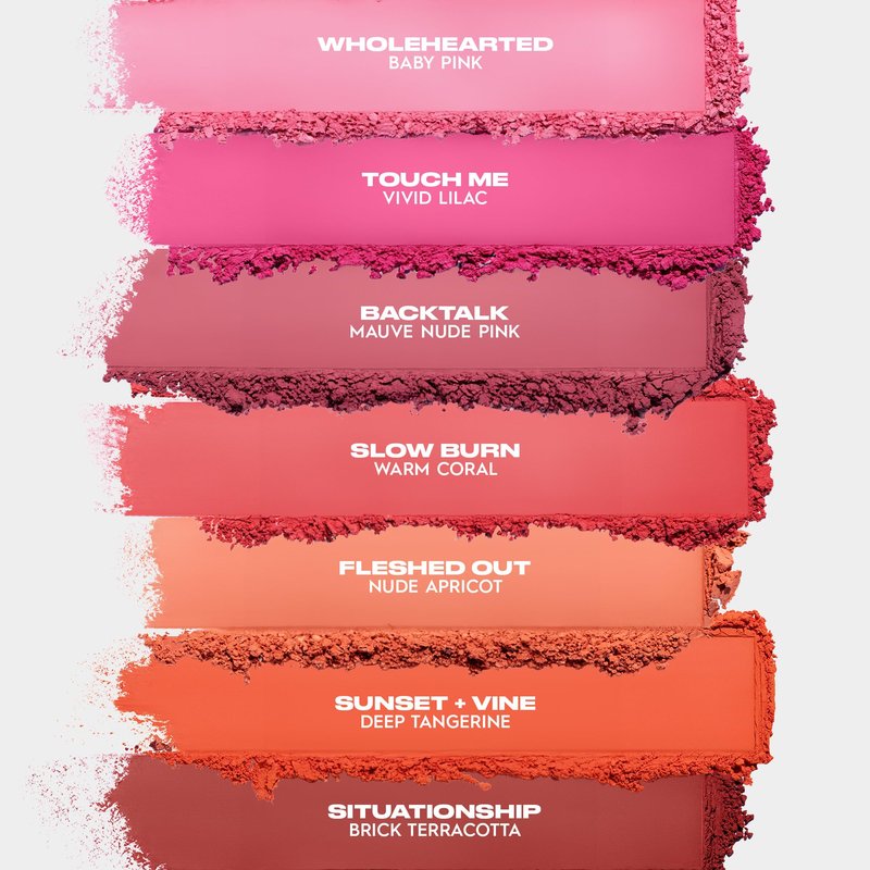 Urban Decay Face Bond Long-Lasting Blush Suede (Wholehearted - Baby Pink), Buildable Matte Finish, Blurring Effect, Waterproof, Sweat-Resistant, All Day Wear, Noncomedogenic - 0.21 oz