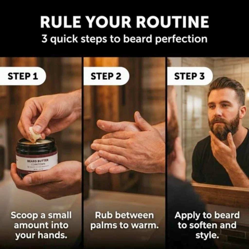 Detroit Grooming Co. Beard Butter for Men - Premium Leave-In Conditioner & Softener with Safflower Oil & Shea Butter - Hydrating Beard Moisturizer for Growth & Thickness - Iconic 313, 4oz