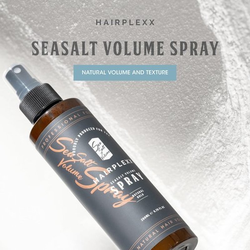 Hairplexx Sea Salt Volume Hair Spray for both Men and Women, Natural Thick and Volumizing Hair Look with Matte Finish and Natural Hold, Paraben Free (6.76 Fl Oz (Pack of 1), Ocean Fresh)