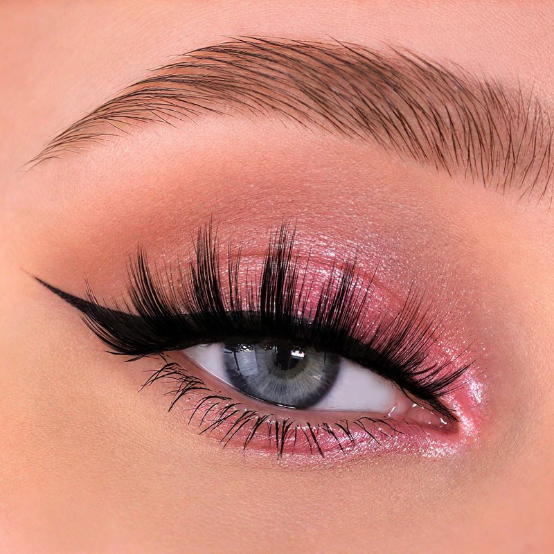 Veleasha Lashes Wispy False Lashes Strips Natural Fluffy Eyelashes 18mm 3D Fuax Mink False Eyelashes Soft Lightweight Strip Lashes Manga Fake Eyelashes 10 Pairs Pack (V07)